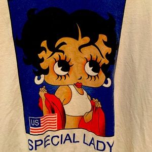 Free shipping- Rare Vintage Betty Boop Mens XL T-shirt